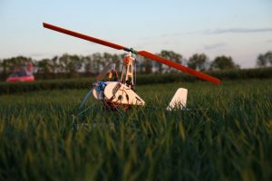 Autogyro UAV at dusk