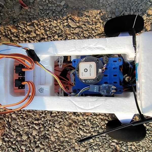 Flight controller installed in a fixed-wing airframe